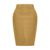 Beige Denim Skirt